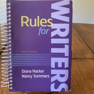 Rules for Writers Sprial/Tabbed Version 9th Edition (Like New)